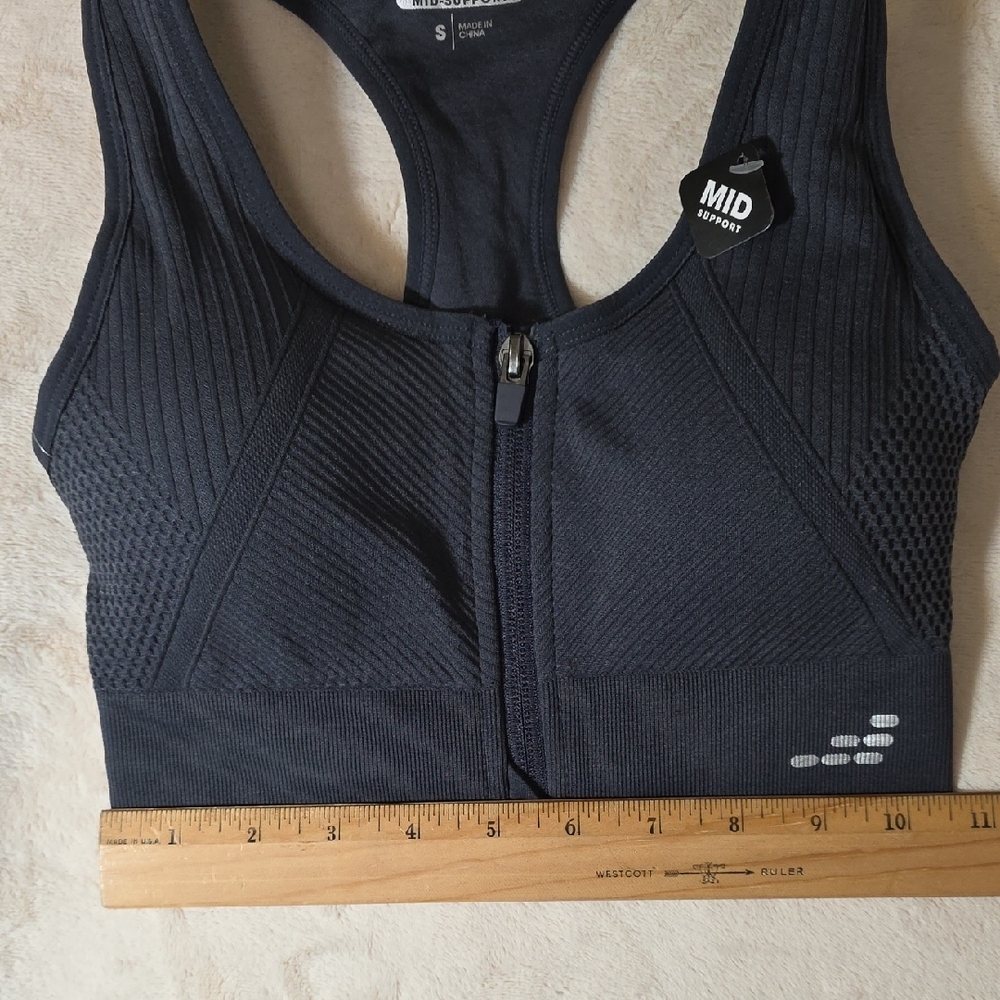 BCG Women's Mid-Impact Black Sports Bra - Picture 11 of 13